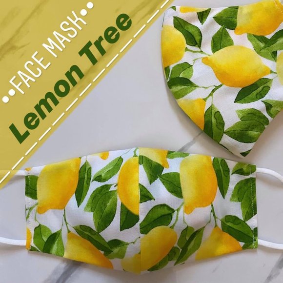 Cloth Face Masks - Lemon - Picture 1 of 4